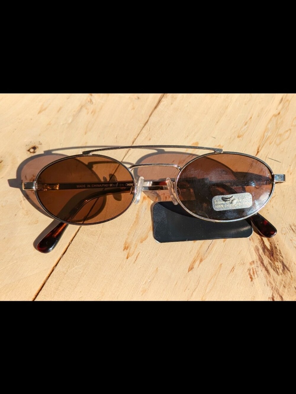 House of Harlow 1960 Silver Frame Sunglasses with Brown Tint NWT